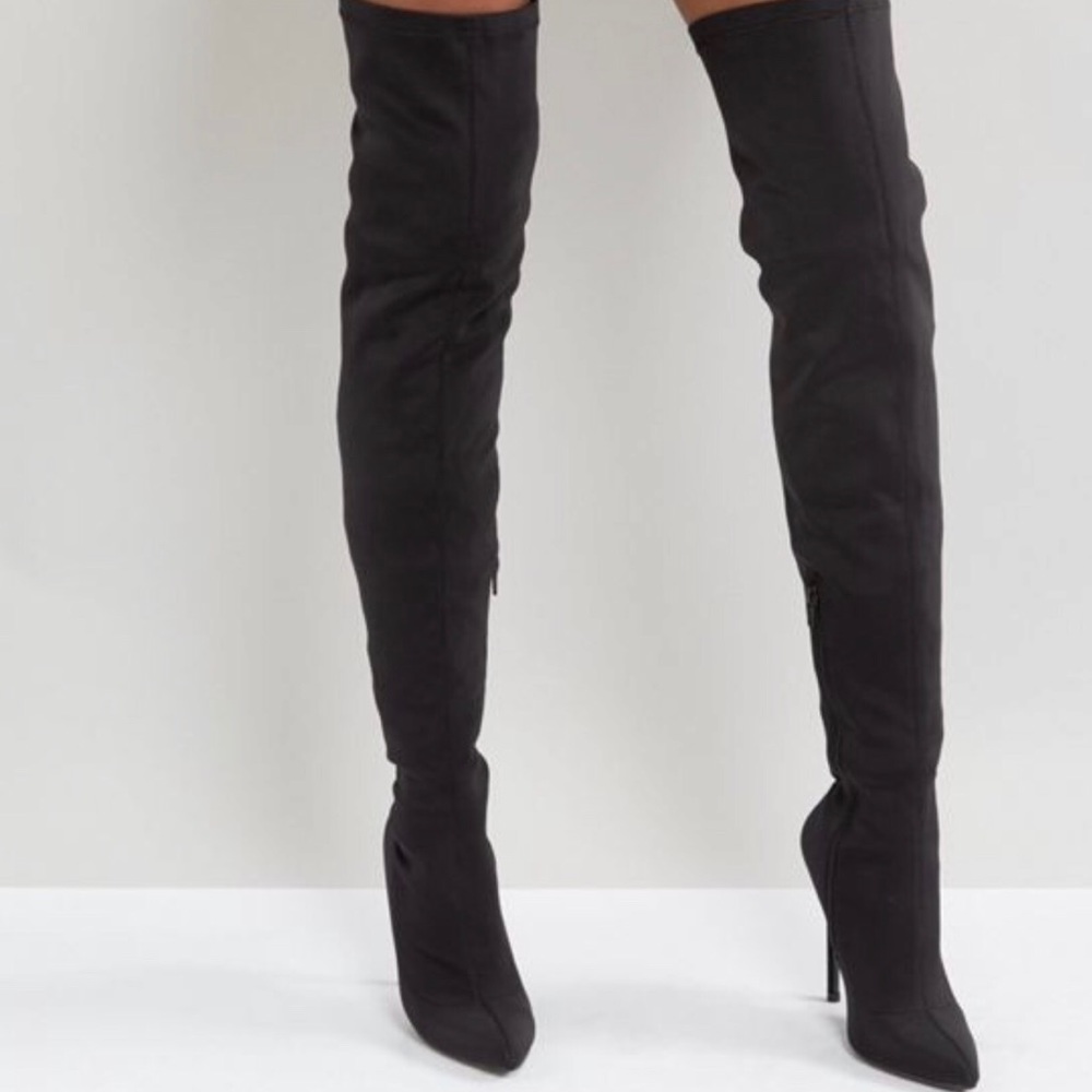 Truffle Collection stiletto thigh high boots